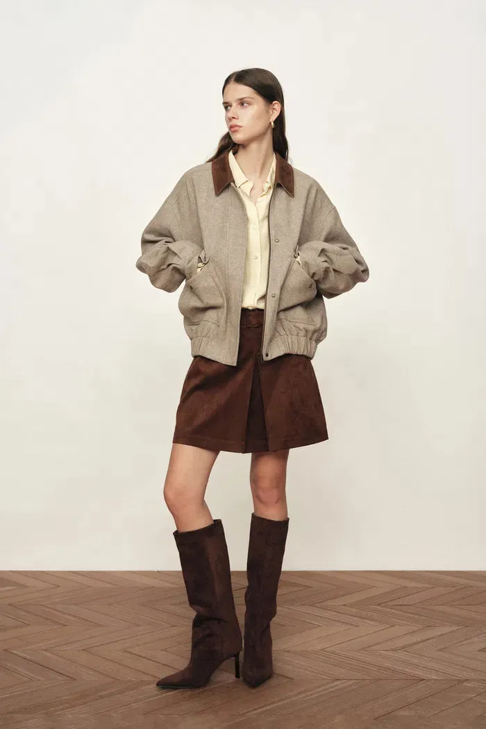 Dakota Tweed Baseball Jacket in Wool sold by Fabrique product image thumbnail 3