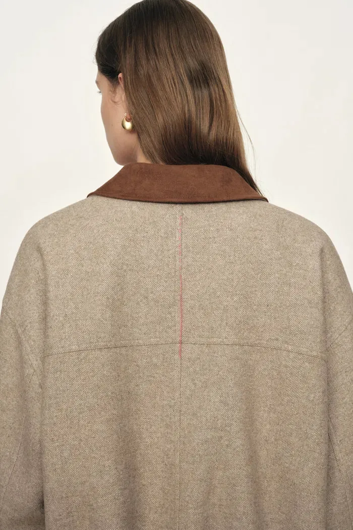 Dakota Tweed Baseball Jacket in Wool sold by Fabrique product image thumbnail 5