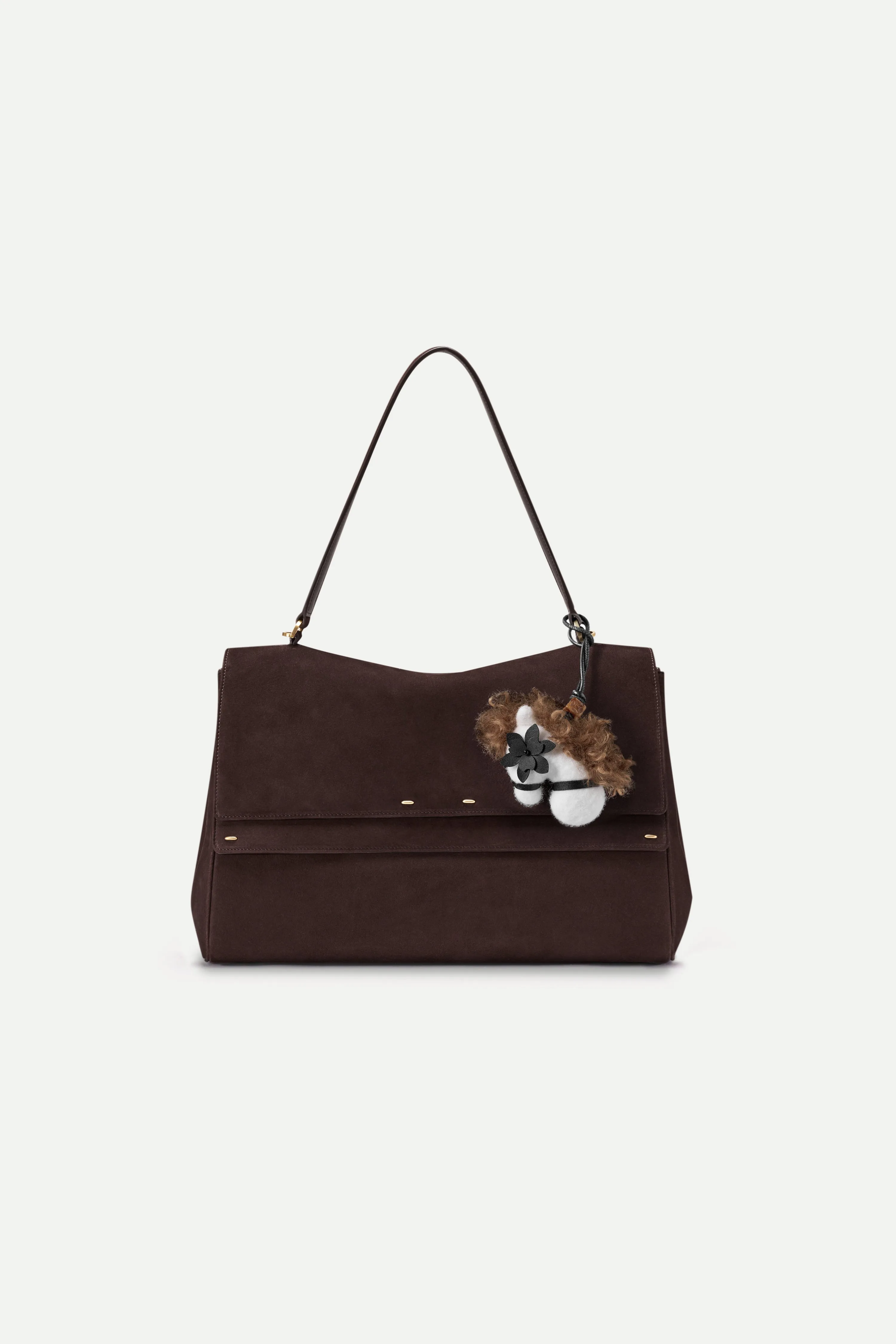 Sita Pony Bag Charm in Wool Felt and Leather sold by Fabrique product image thumbnail 3