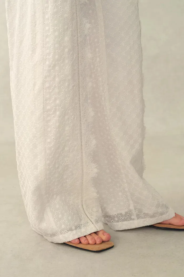 Ava Floral Drawstring Pants in Lace sold by Fabrique product image thumbnail 5