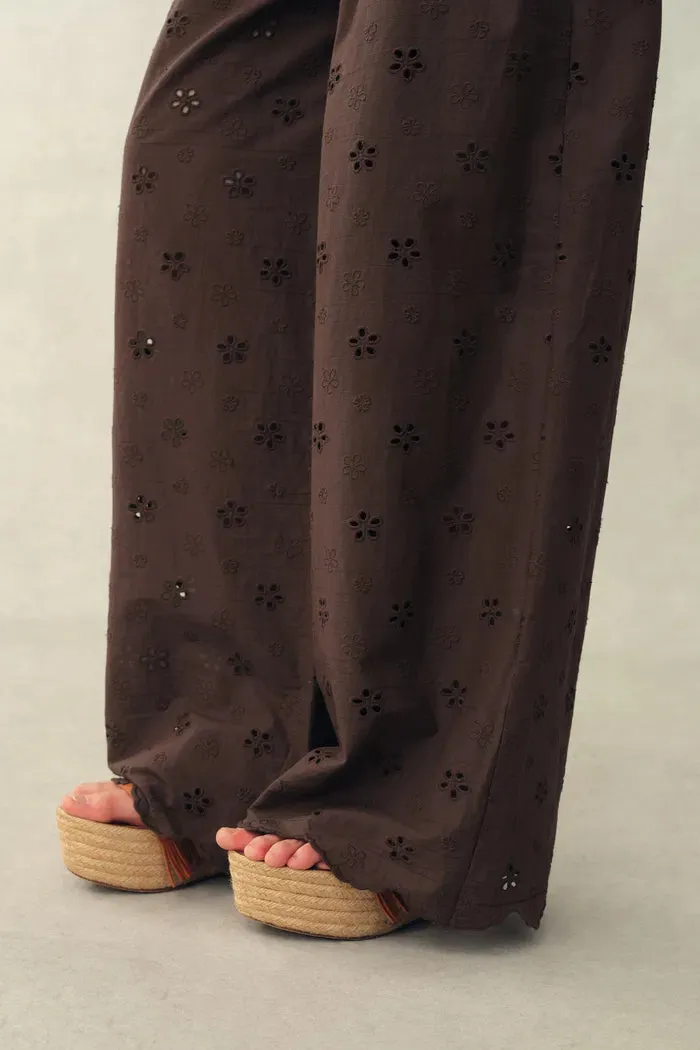 Nina Embroidered Scraf Wrap Pants in Cotton sold by Fabrique product image thumbnail 5