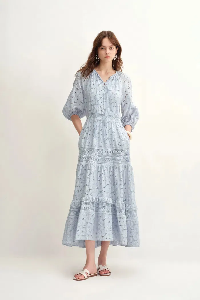 Nora Laced Open Knit Midi Dress sold by Fabrique product image thumbnail 3
