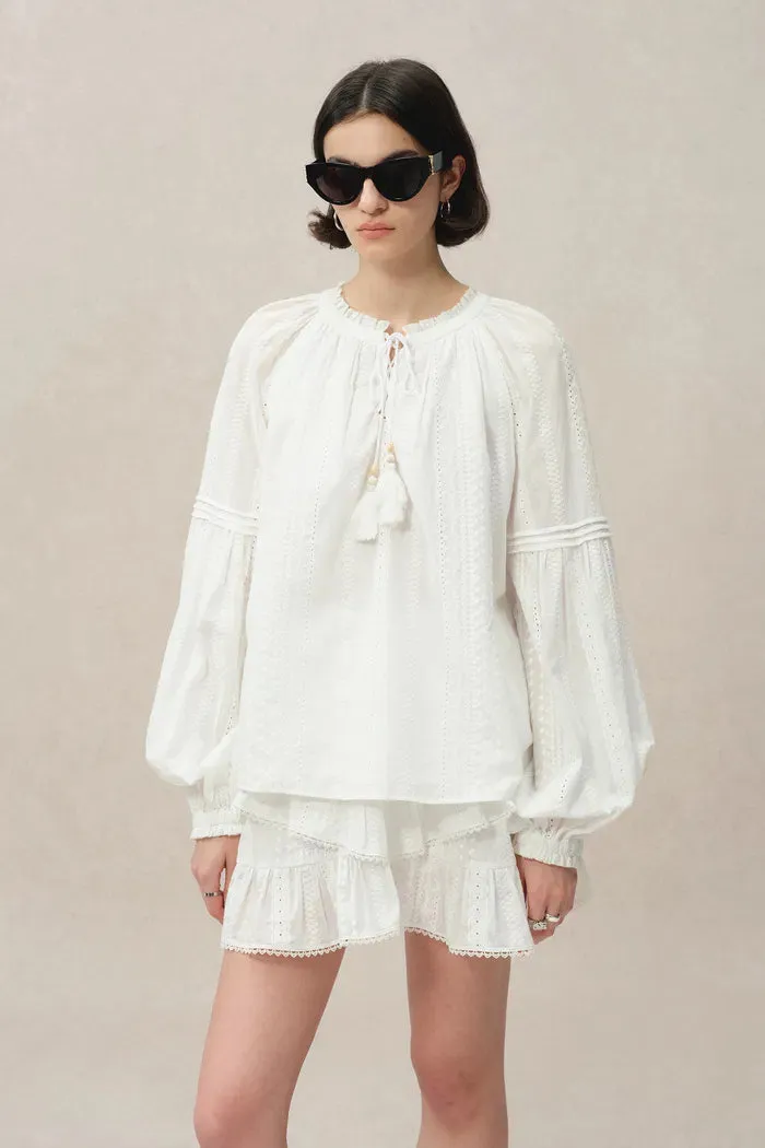 Vicky Puff Sleeve Top and Skirt in Fine Cotton Voile sold by Fabrique product image thumbnail 5