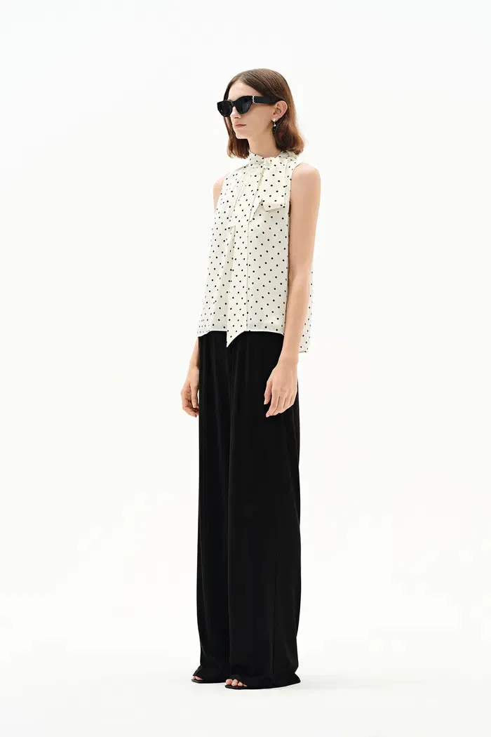 Elen Polka Dot Halter Neck Sleeveless Top in Mulberry Silk sold by Fabrique product image thumbnail 3