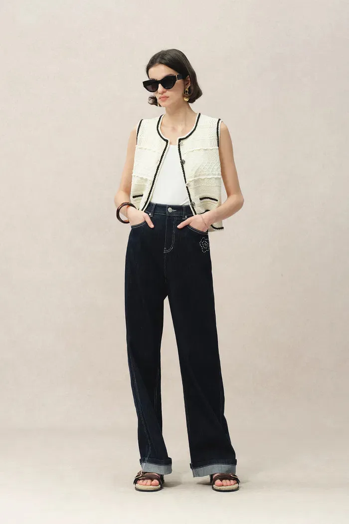 Silvy Sleeveless Vest Top in Cotton Blend Knit sold by Fabrique product image thumbnail 3