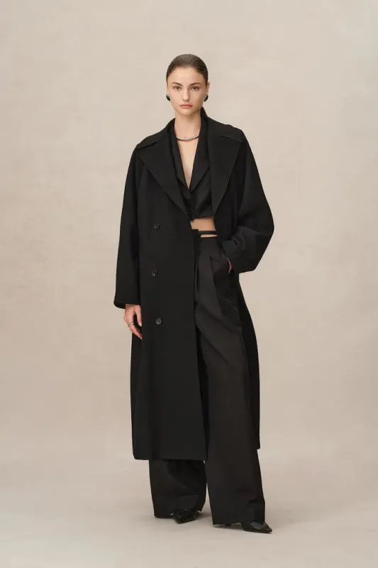 Tomi Trench Coat in Wool Twill made by Fabrique