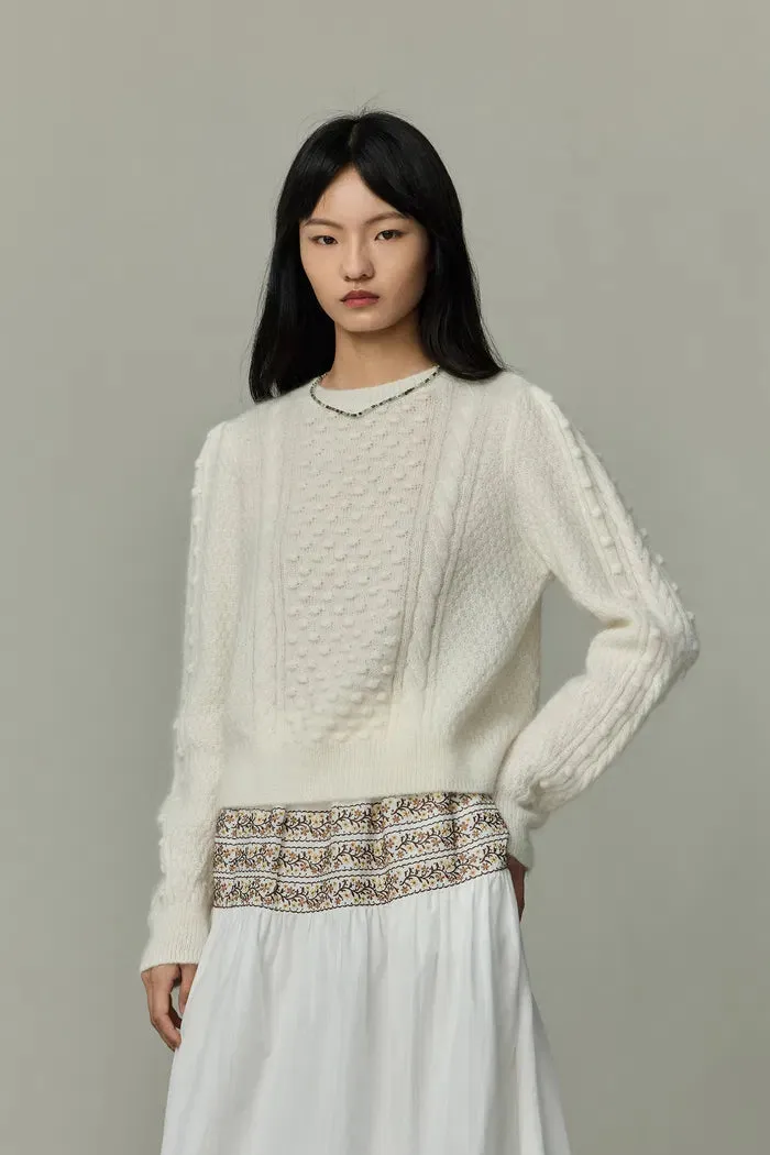 Eliza Cable Sweater in Mohair Knit sold by Fabrique product image thumbnail 2