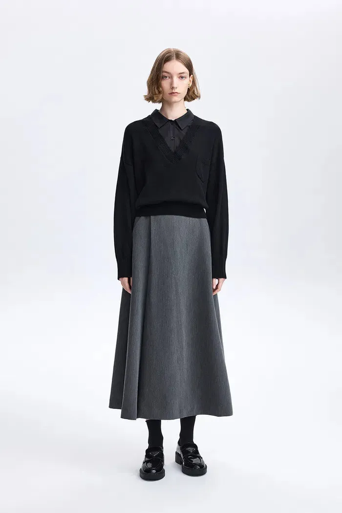 Freya Layered Top in Cotton-Wool Knit sold by Fabrique product image thumbnail 3