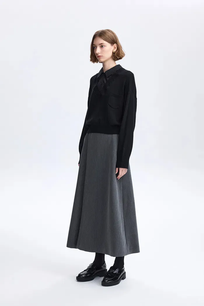 Freya Layered Top in Cotton-Wool Knit sold by Fabrique product image thumbnail 4