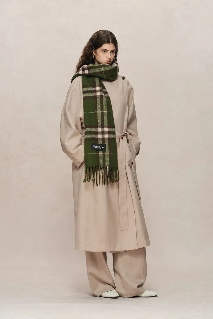 Hilda Single Button Collarless Trench in Wool Fine Twill sold by Fabrique product image thumbnail 3