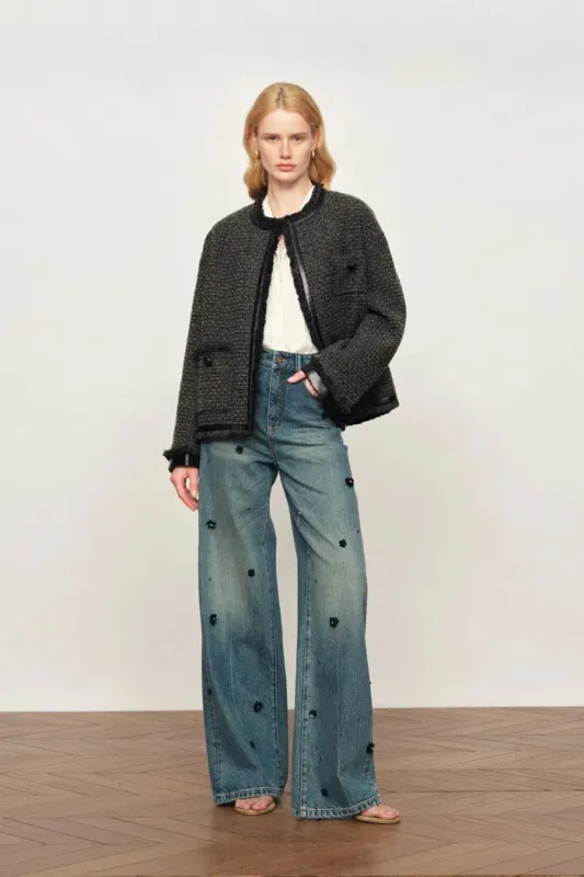 Lucia Jacket in Wool Blend Tweed sold by Fabrique