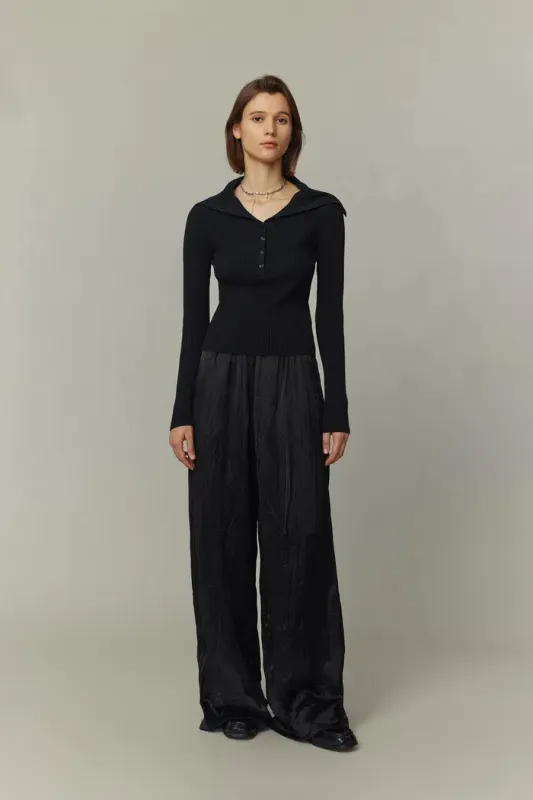 Olivia Fitted Top in Merino Wool Knit sold by Fabrique