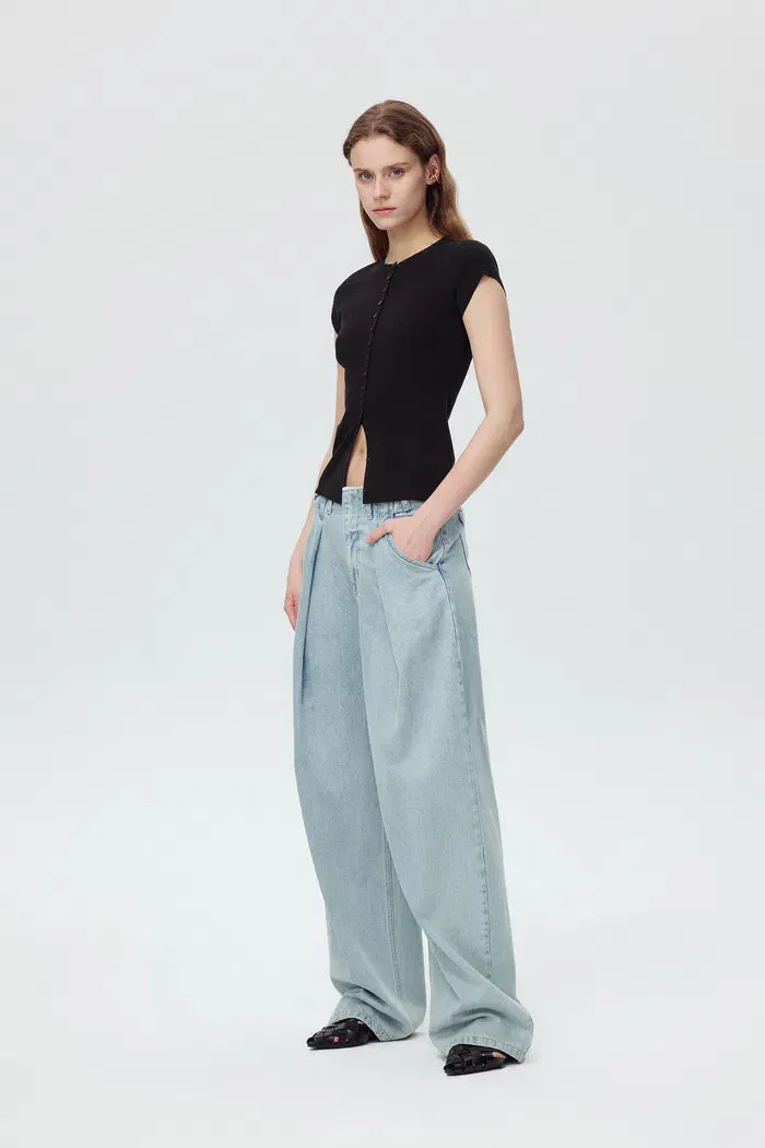 Row Slim Fitt Top in Rayon Blend Knit sold by Fabrique product image thumbnail 3