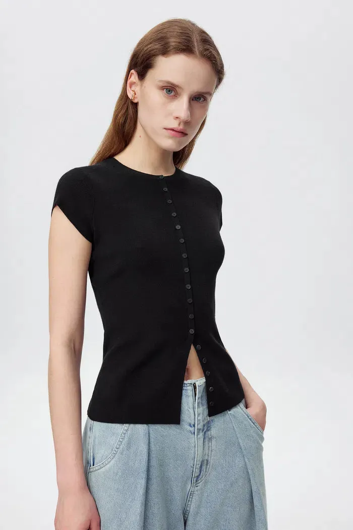 Row Slim Fitt Top in Rayon Blend Knit sold by Fabrique product image thumbnail 2