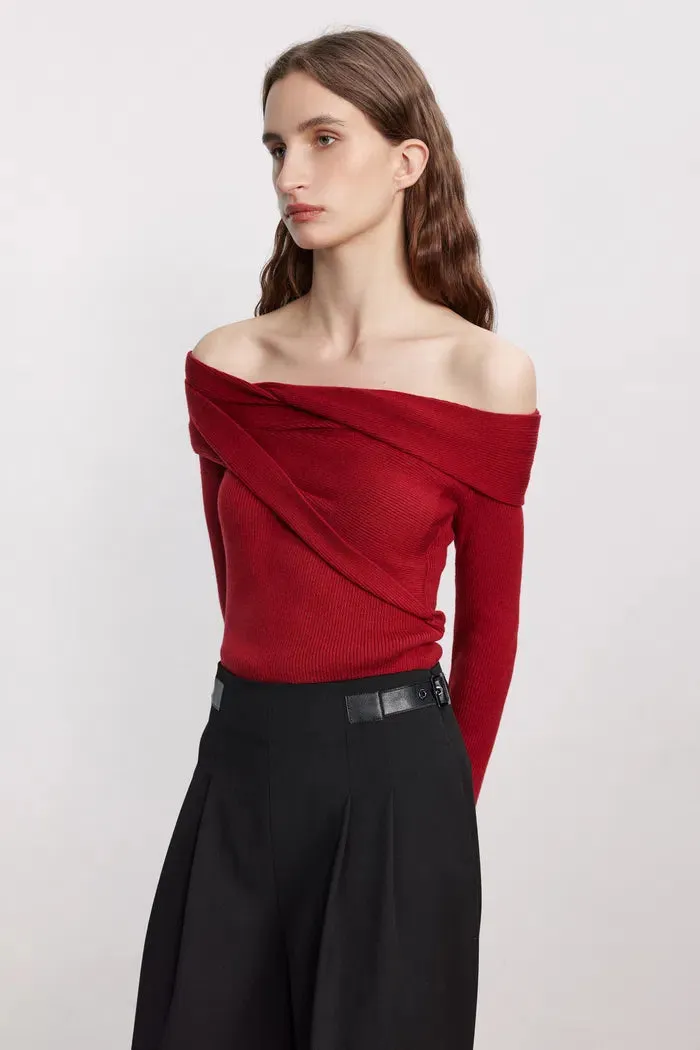 Venus Convertible Off Shoulder Long Sleeve Top sold by Fabrique product image thumbnail 4