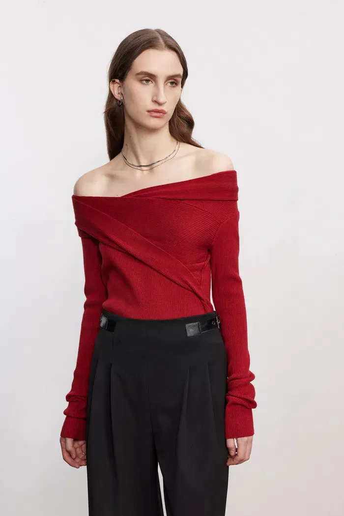 Venus Convertible Off Shoulder Long Sleeve Top sold by Fabrique product image thumbnail 2