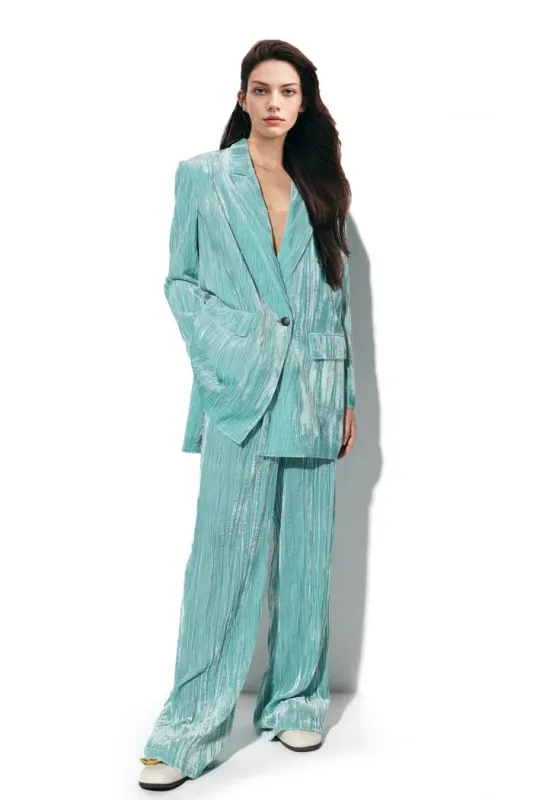 Dark Night Blazer in Silk Velvet made by Fabrique