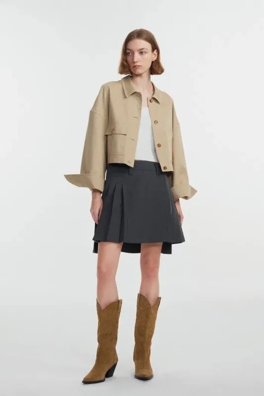 Louise Handcrafted Jacket in Cotton Blend made by Fabrique