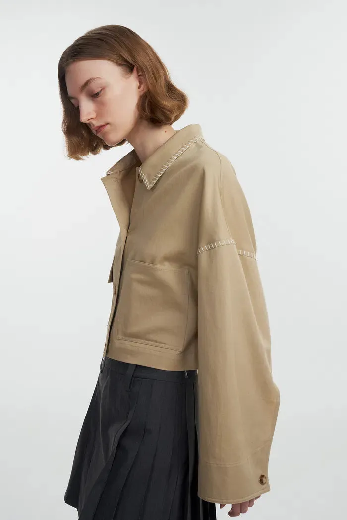 Louise Handcrafted Jacket in Cotton Blend sold by Fabrique product image thumbnail 5