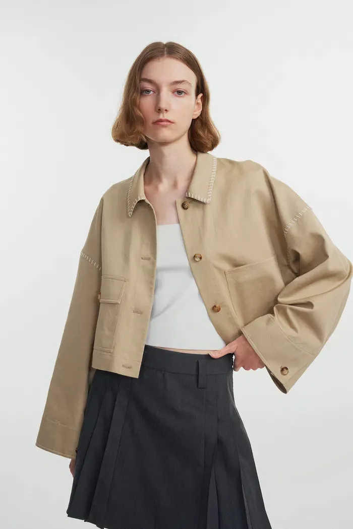 Louise Handcrafted Jacket in Cotton Blend sold by Fabrique product image thumbnail 2