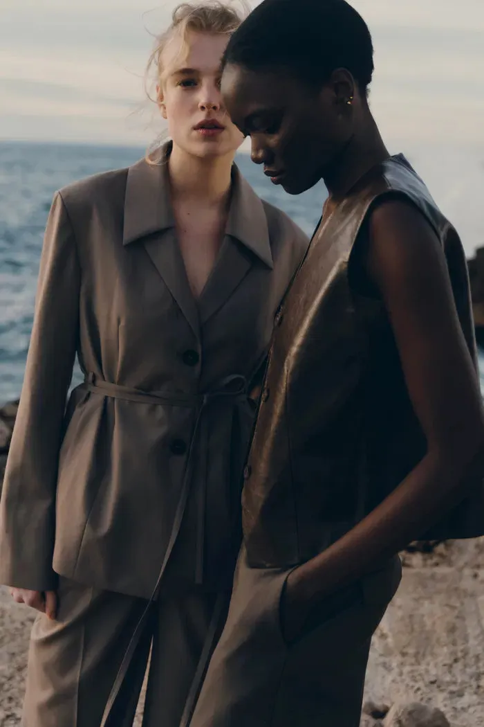 Alba Belted Blazer in Wool Blend sold by Fabrique product image thumbnail 4