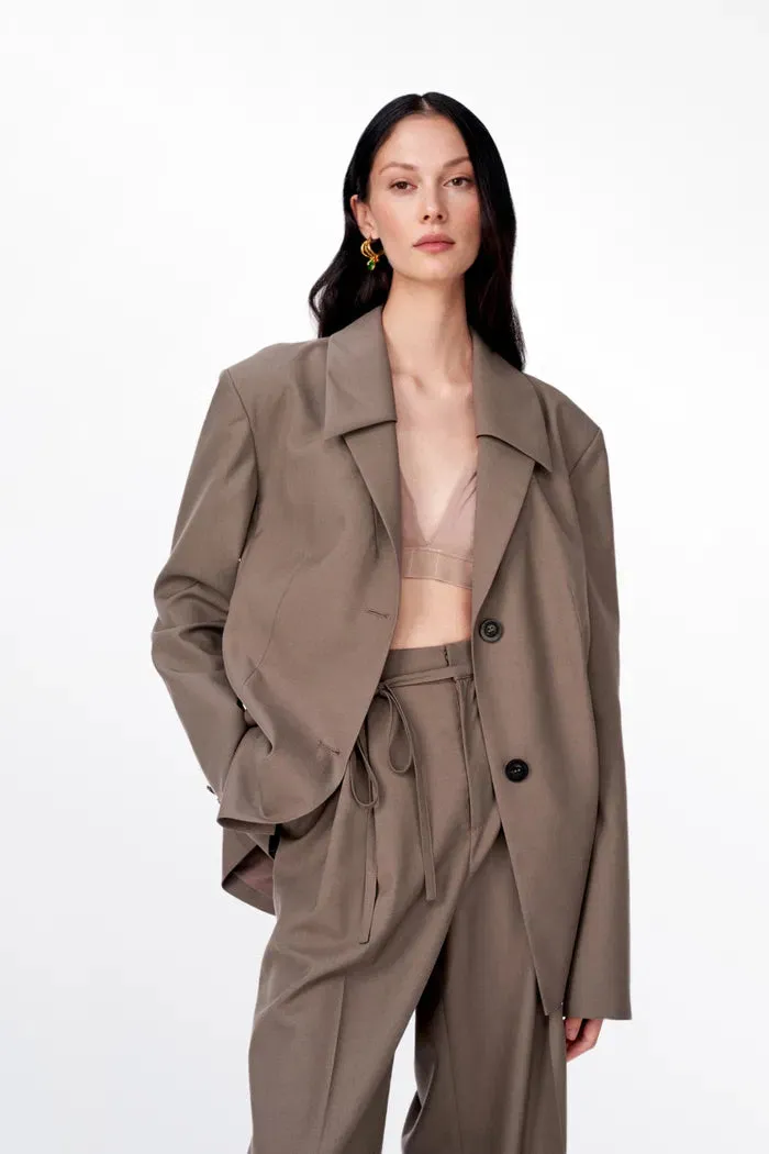 Alba Belted Blazer in Wool Blend sold by Fabrique product image thumbnail 2