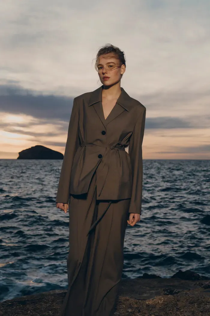 Alba Belted Blazer in Wool Blend sold by Fabrique product image thumbnail 3