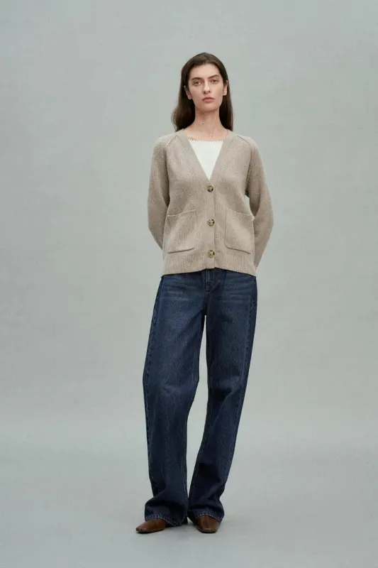 Sofia Double Pocket Cardigan in Merino-Cashmere Knit made by Fabrique