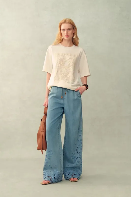 Tina Heart Patch T-Shirt in Premium Jersey Cotton made by Fabrique