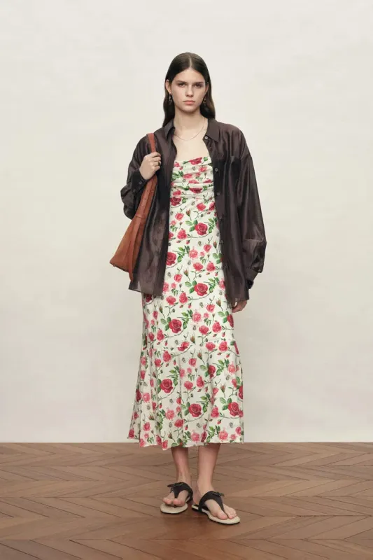 Anja Loose Fit Shirt in Lustrous Organza Silk made by Fabrique