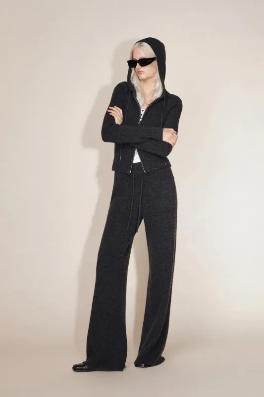 Vivi Hooded Fitted Cardigan in Merino Wool Knit made by Fabrique