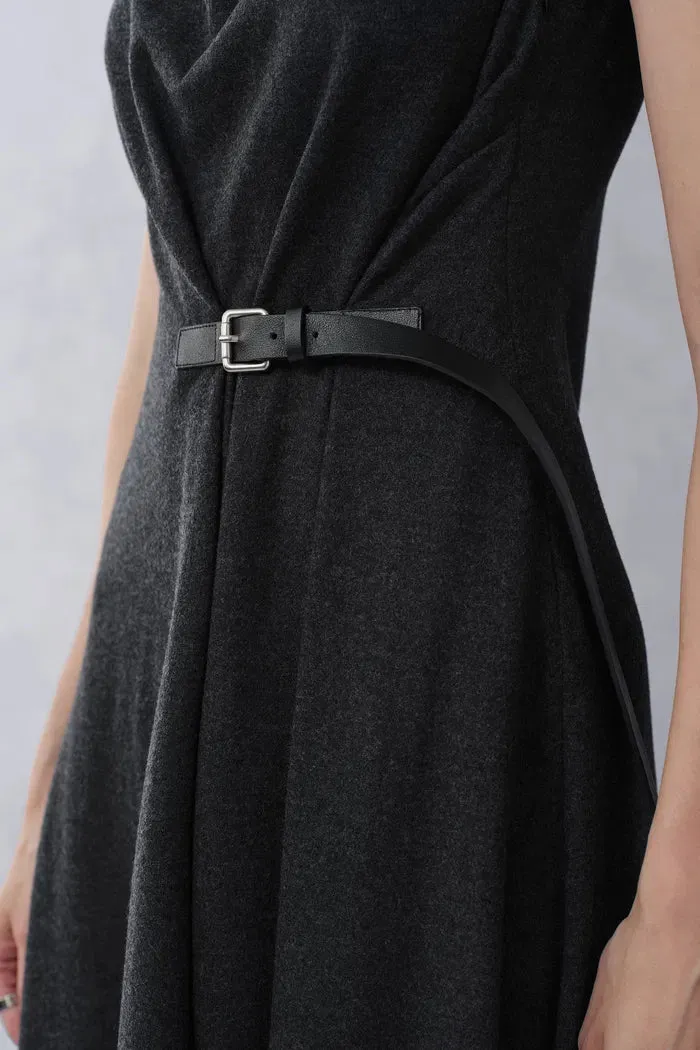 Kira Scoop Neckline Sleeveless Midi Dress in Merino Wool sold by Fabrique product image thumbnail 5