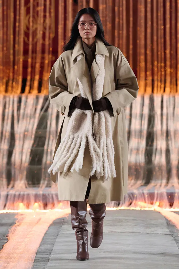 Aloisia Drop Shoulder Trench Coat in Cotton sold by Fabrique product image thumbnail 3