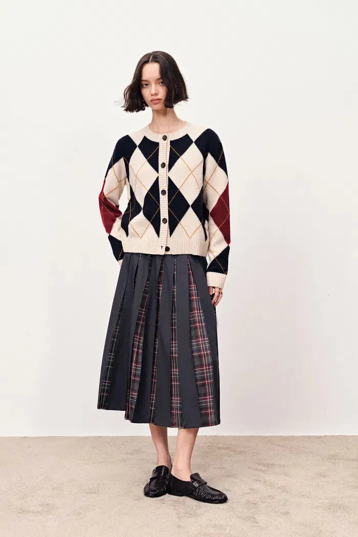 Hart Argyle Cardigan in Merino Wool Knit sold by Fabrique