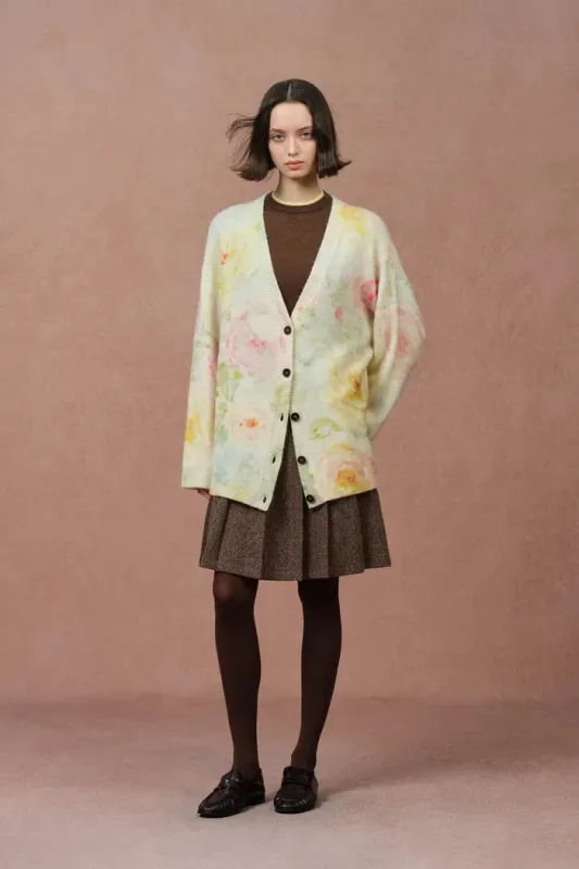 Dorothy Knit Cardigan in Merino Alpaca Blend made by Fabrique