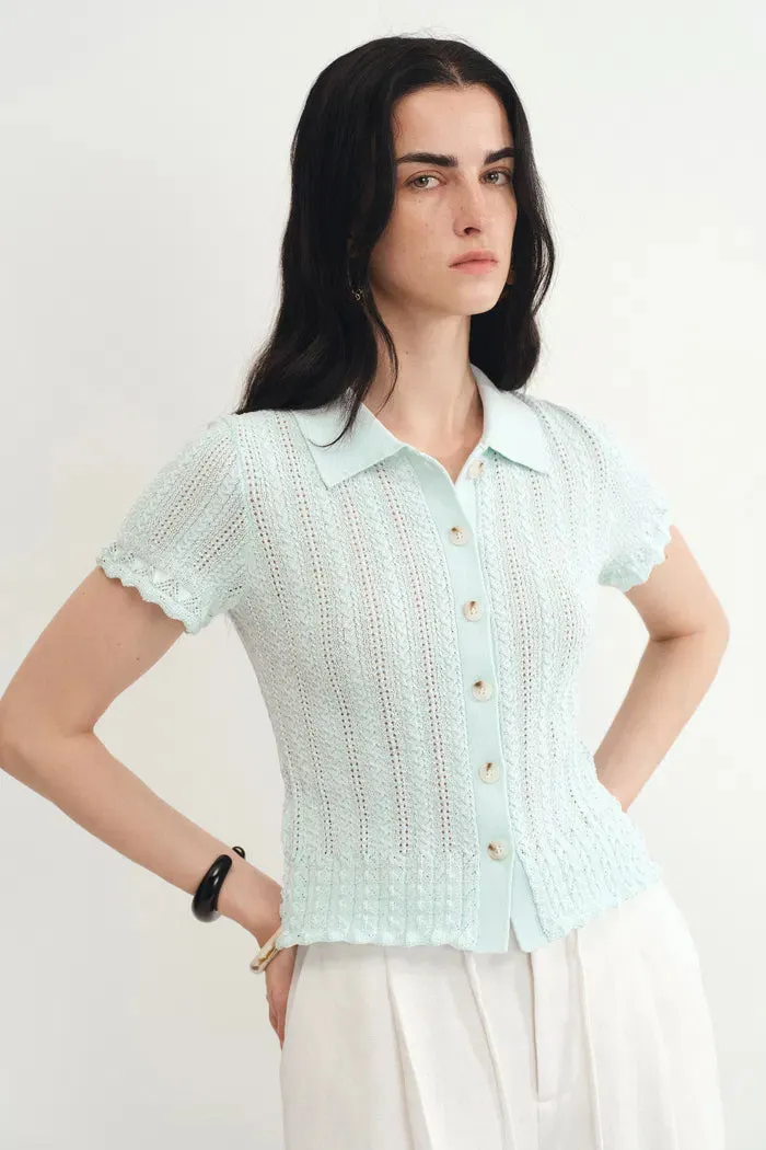 Daisy Top in Dry Cotton Blend Knit sold by Fabrique product image thumbnail 4