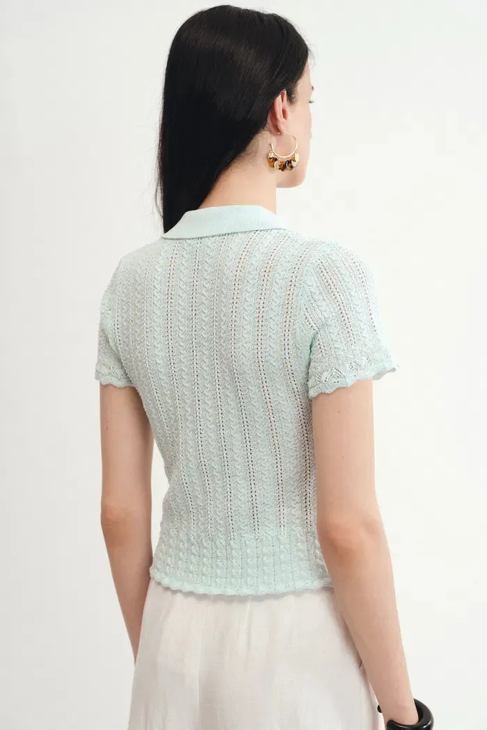 Daisy Top in Dry Cotton Blend Knit sold by Fabrique product image thumbnail 5