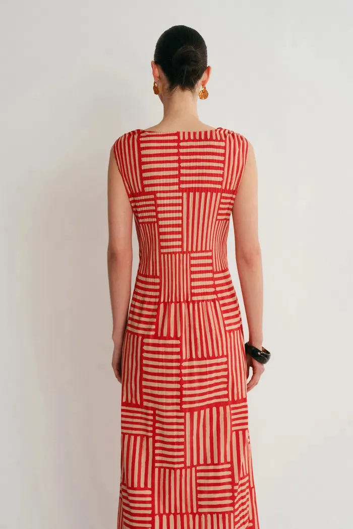 Lim Printed Pleated Maxi Dress sold by Fabrique product image thumbnail 2