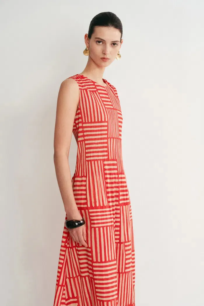Lim Printed Pleated Maxi Dress sold by Fabrique product image thumbnail 3