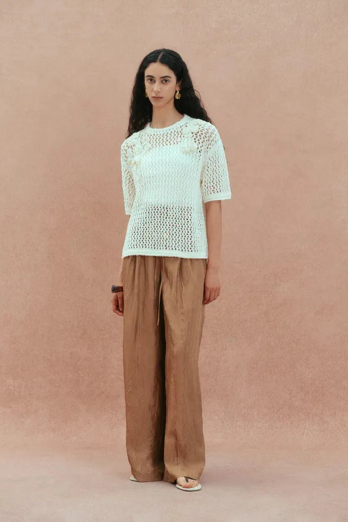 Lea Hand-crocheted Flora Top in Cotton Knit sold by Fabrique product image thumbnail 3