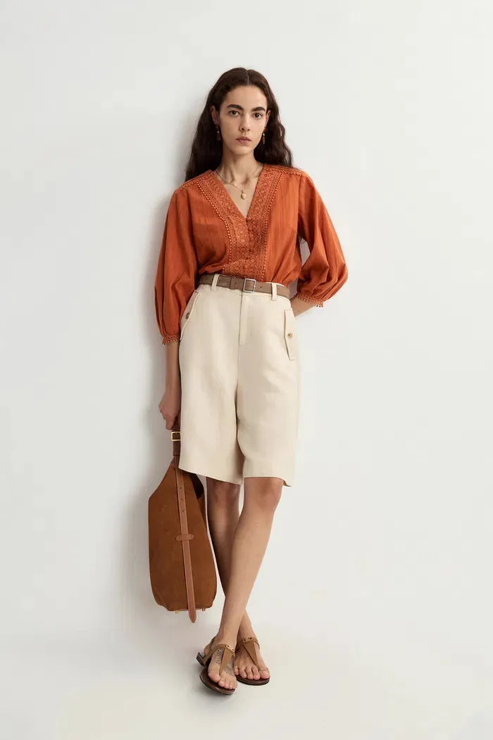 Elli Lace Puff Sleeve Blouse Top sold by Fabrique product image thumbnail 3