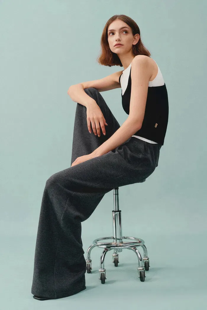 Kelly Pleated Wide Leg Track Pants in Cotton Modal Blend sold by Fabrique product image thumbnail 4