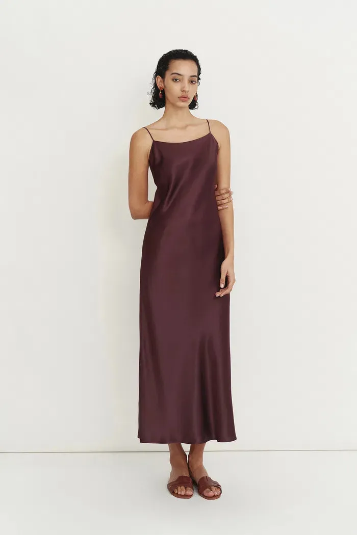 Emma Silky Thin Strap Slip Dress in Lustrous Acetate sold by Fabrique product image thumbnail 4
