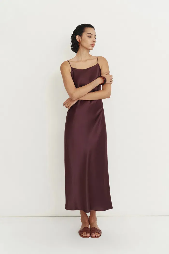 Emma Silky Thin Strap Slip Dress in Lustrous Acetate sold by Fabrique product image thumbnail 5