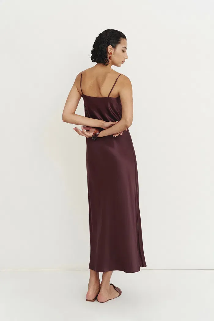 Emma Silky Thin Strap Slip Dress in Lustrous Acetate sold by Fabrique product image thumbnail 2