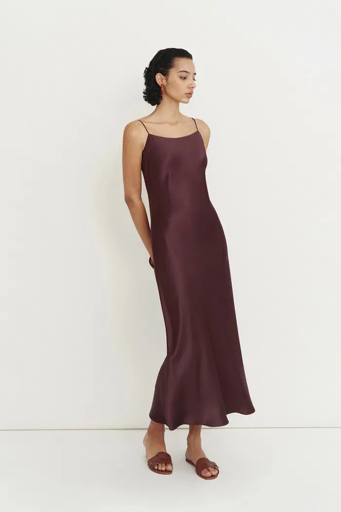 Emma Silky Thin Strap Slip Dress in Lustrous Acetate sold by Fabrique product image thumbnail 3