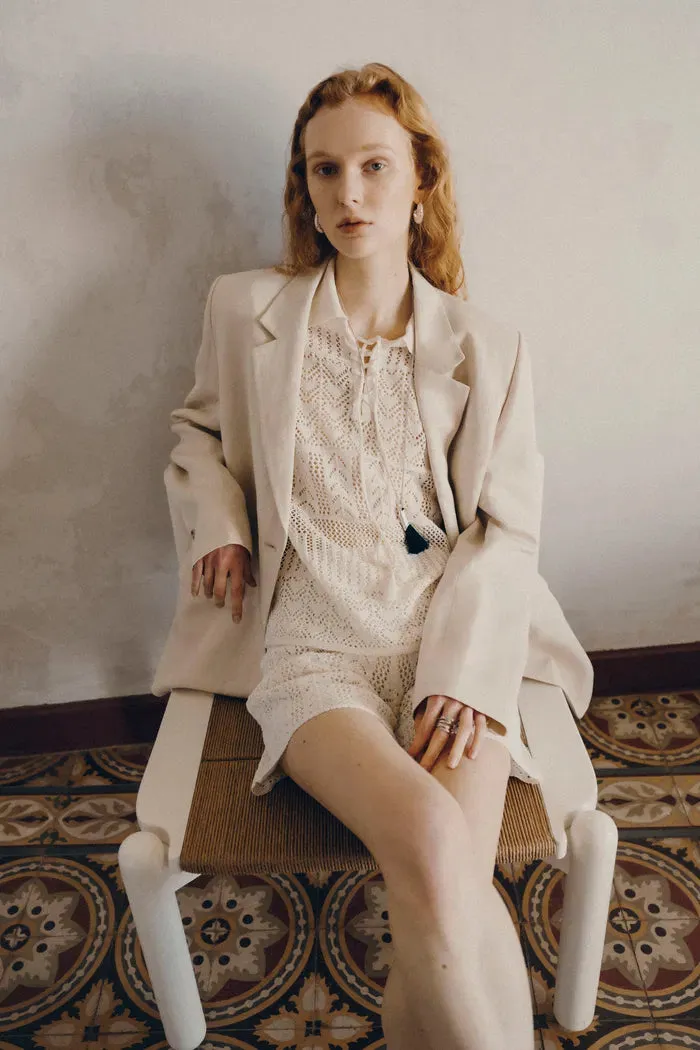 Barra Suit Blazer in Silk Linen sold by Fabrique product image thumbnail 2