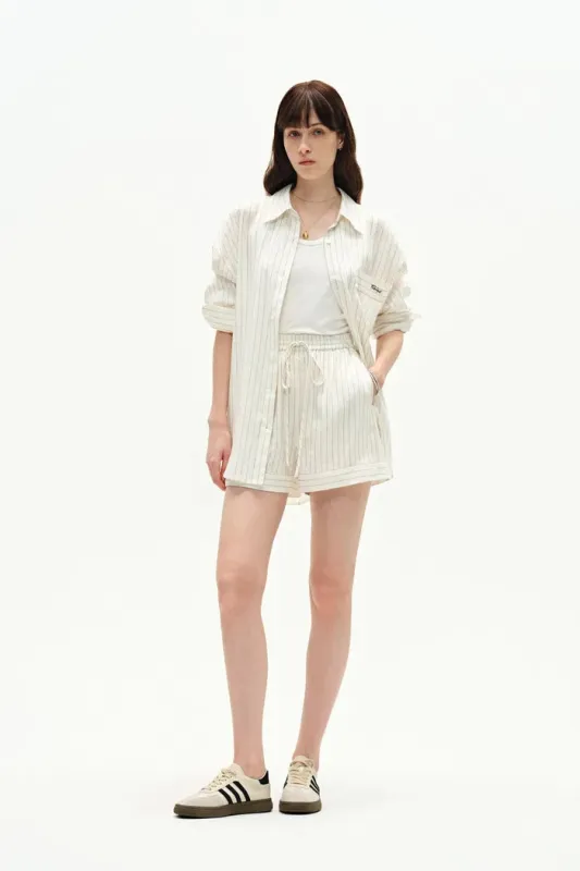 Blakeney Striped Shirt Suit in Linen Blend made by Fabrique