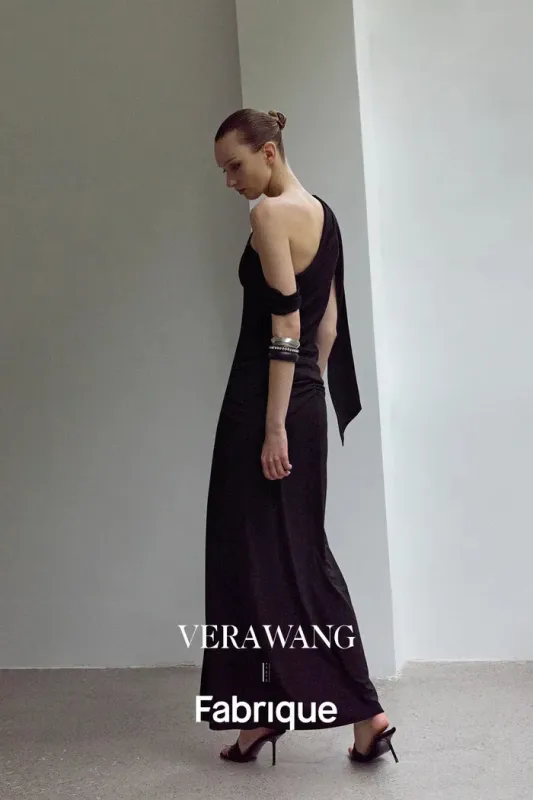 Overture One-Shoulder Ruched Top in Four Way Stretch Fabric made by Fabrique