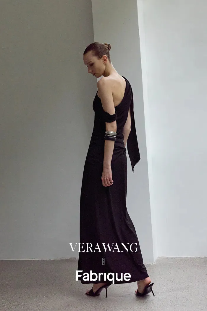 Overture One-Shoulder Ruched Top in Four Way Stretch Fabric sold by Fabrique